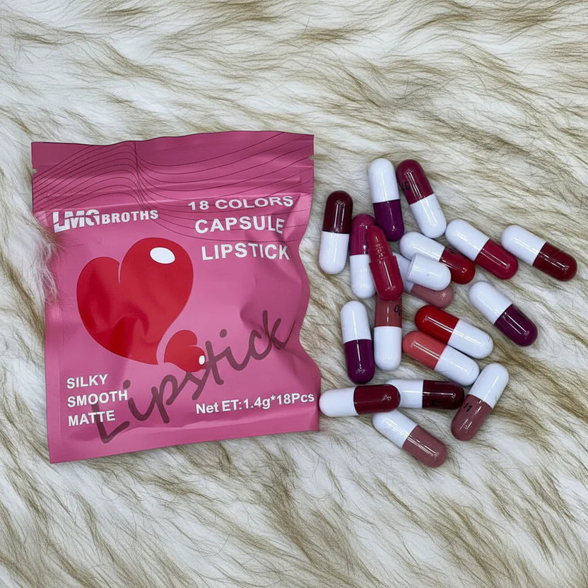 Mini 18 Matte Capsule Lipstick Set