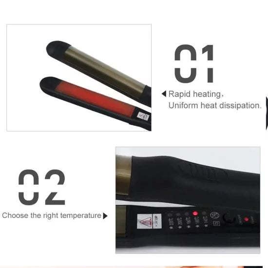 Remington 2in1 Hair Straightener and Curler Iron Heat up to 950F