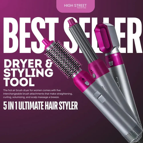 5-in-1 Hair Styler Kit – Ultimate Styling Tool for Versatile Looks