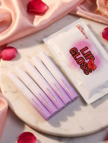 5pcs Matte Velvet Lip Gloss Set Waterproof Non-fading Lipstick Moisturizing Lip Glaze Soft Base Lip Tint Female Makeup