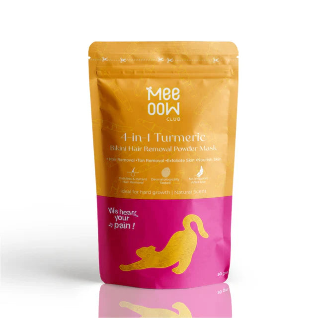 4-in-1 Turmeric Bikini Hair Removal Wax Powder Mask