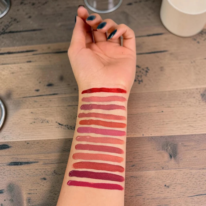 12 Pc Matte Lip Gloss Set – Waterproof & Long Lasting | Lush by Isra