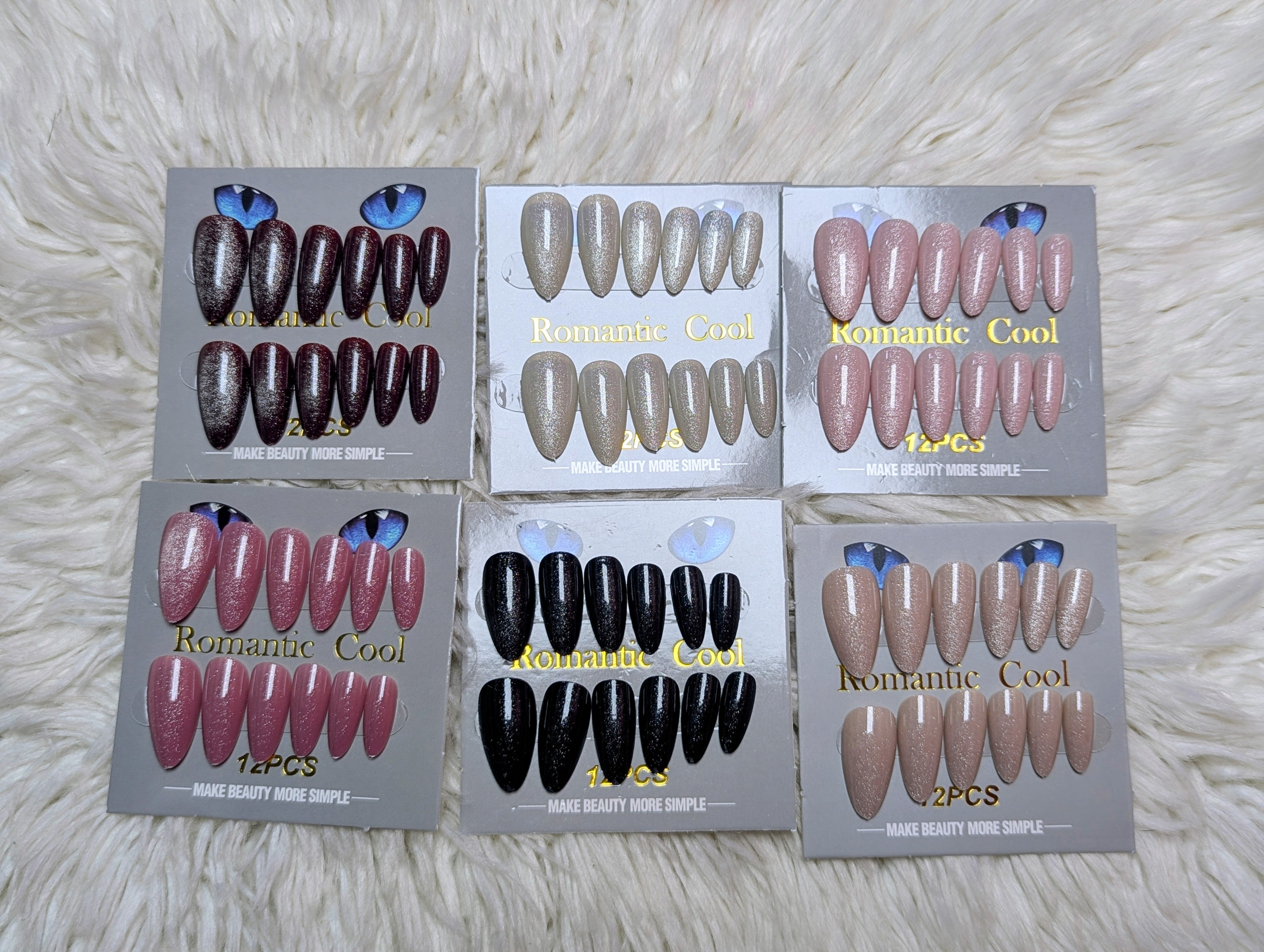 *Lengthy 3D Cat Nails 6 Sets - 1499🐱💅